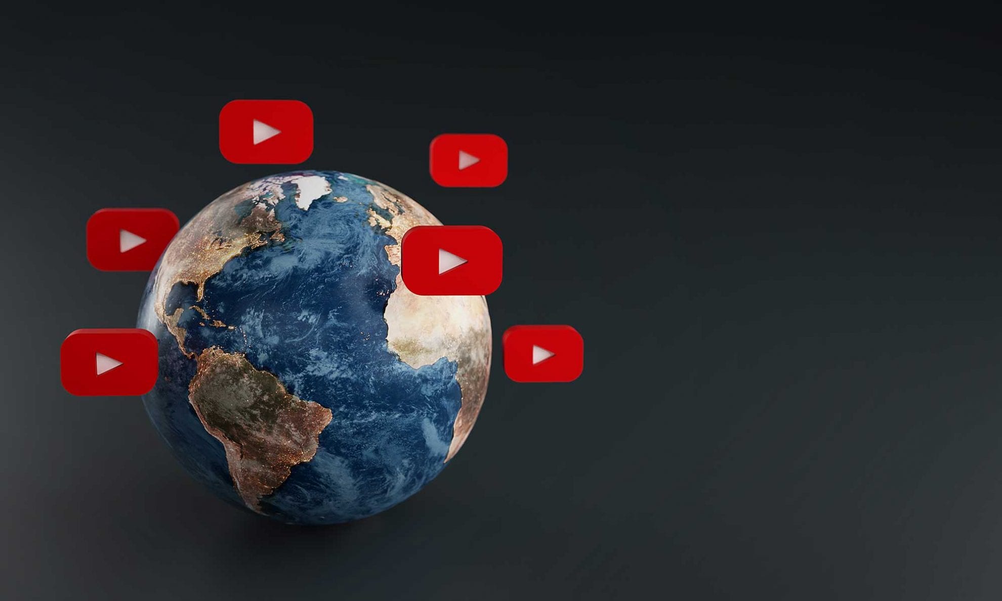 youtube-logo-icon-around-earth-popular-app-concept